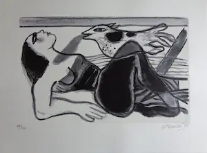 Corneille - L' AMOUR AU JOUR LE JOUR / ZW-W ZEEFDRUK / 42x57cm / SIG / 1996 kopen? Bied vanaf 115!