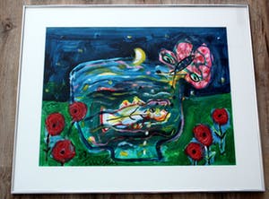 Hans Truijen - gouache - 1987 (keurige lijst) kopen? Bied vanaf 1250!