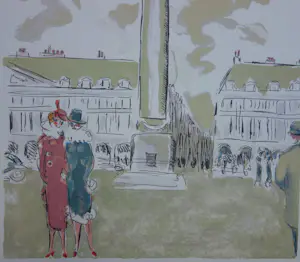 Kees van Dongen - Litho, Titel, Place Vendôme, kopen? Bied vanaf 200!