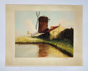 Louis-Etienne Dauphin - Molen in landschap kopen? Bied vanaf 20!