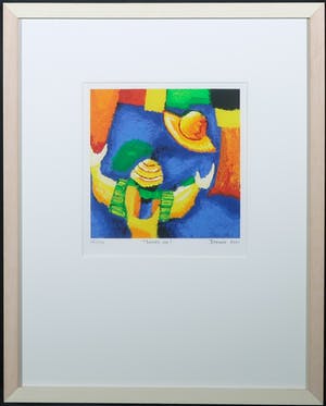 Saskia Bremer - Zeefdruk, Hands on! - Ingelijst kopen? Bied vanaf 10!