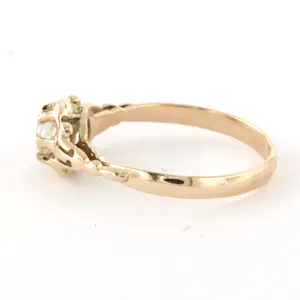 14k solitair gouden ring met oud Europees slijpvorm geslepen diamant tot. 0.25ct kopen? Bied vanaf 230!