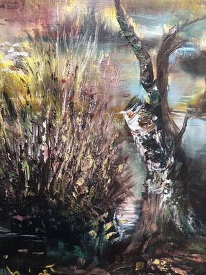Jan Bevort - Waterrijk boslandschap in prachtige kleuren. kopen? Bied vanaf 75!