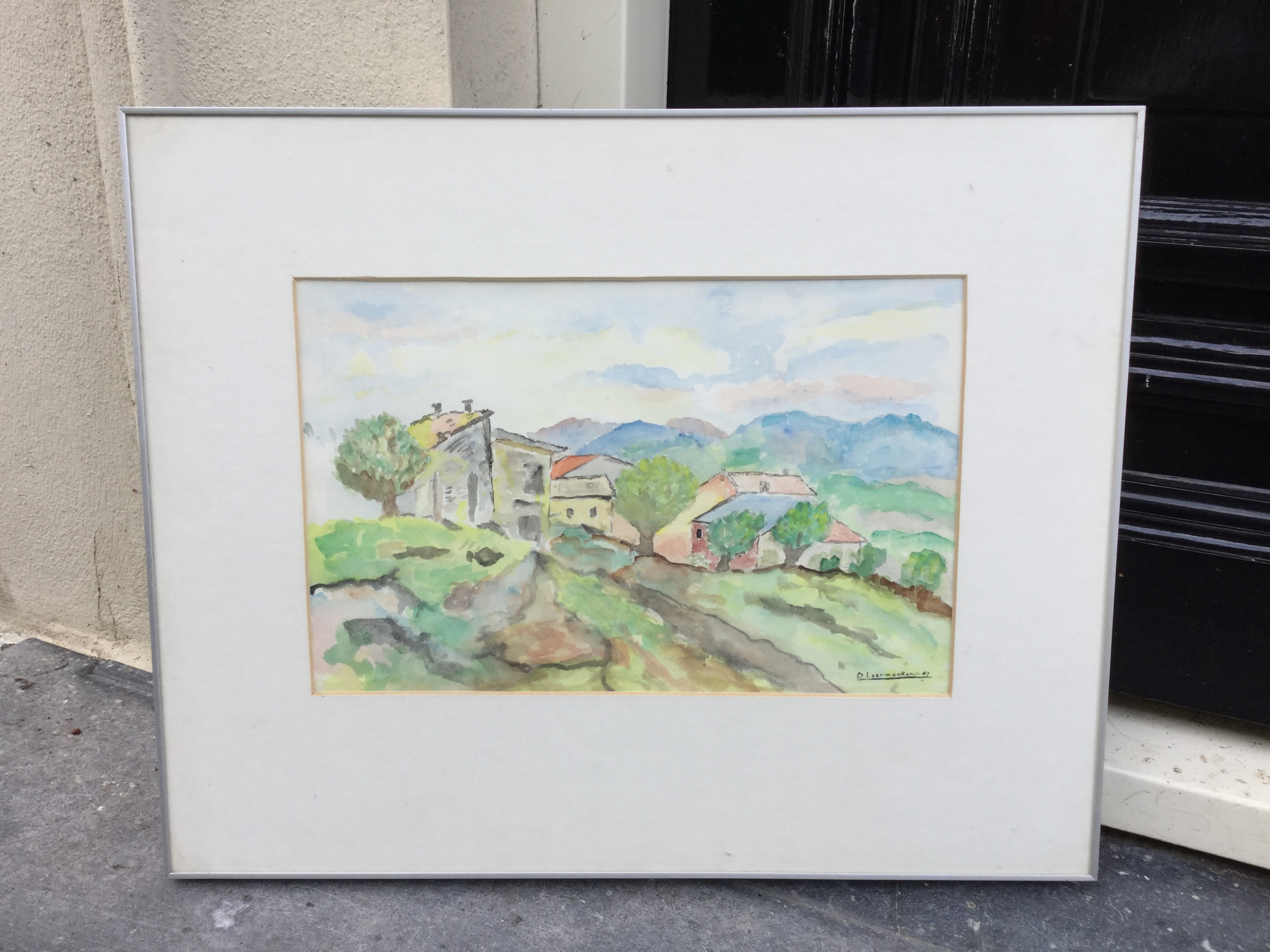 Niet of onleesbaar gesigneerd - C2232-17 - Dorpsgezicht  kopen? Bied vanaf 1!