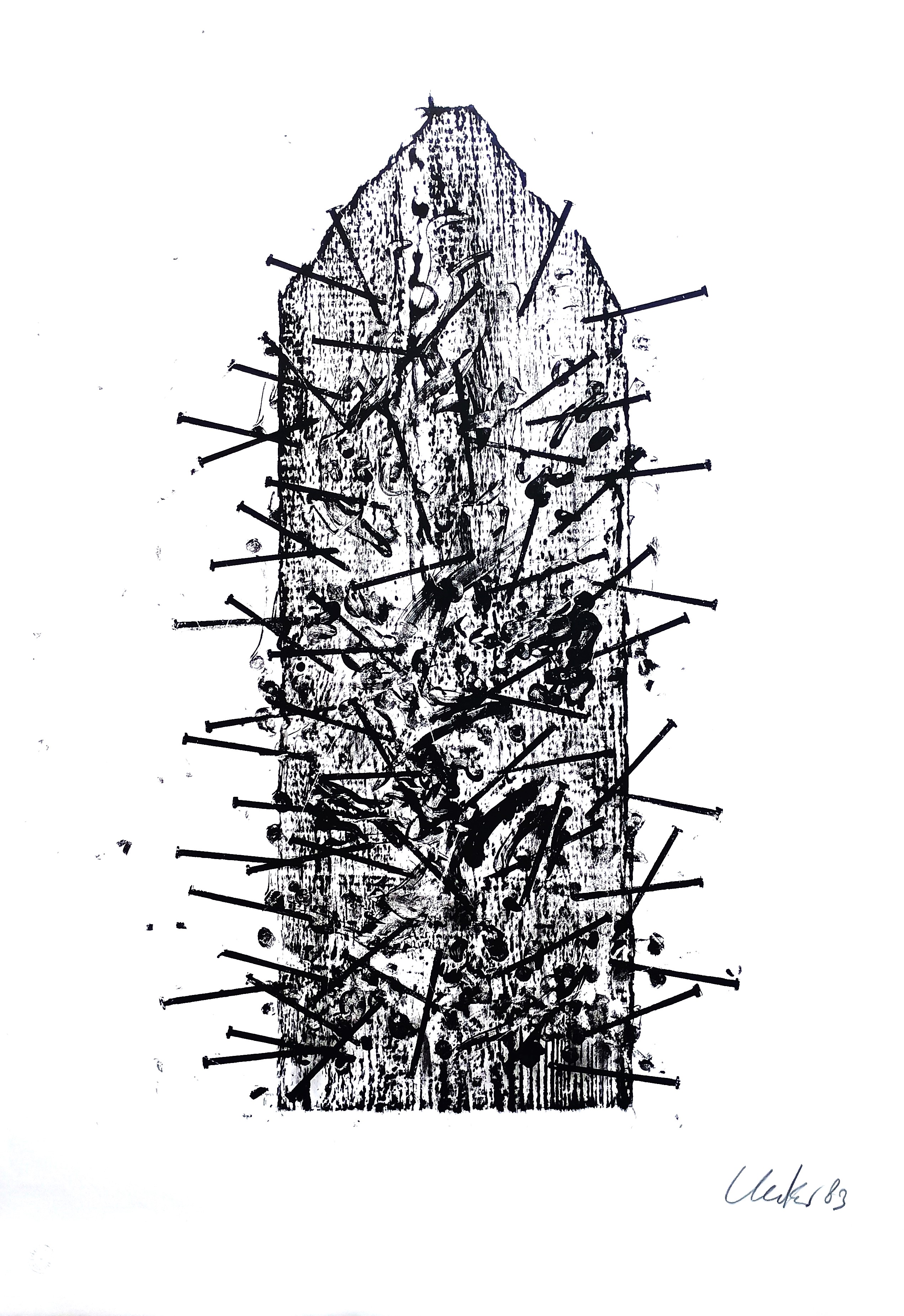 AcheterGünther Uecker - "GOSLAR" 1983 - Lithographie - handsigniert - (100 x 70 cm)? Enchérissez de 1000!
