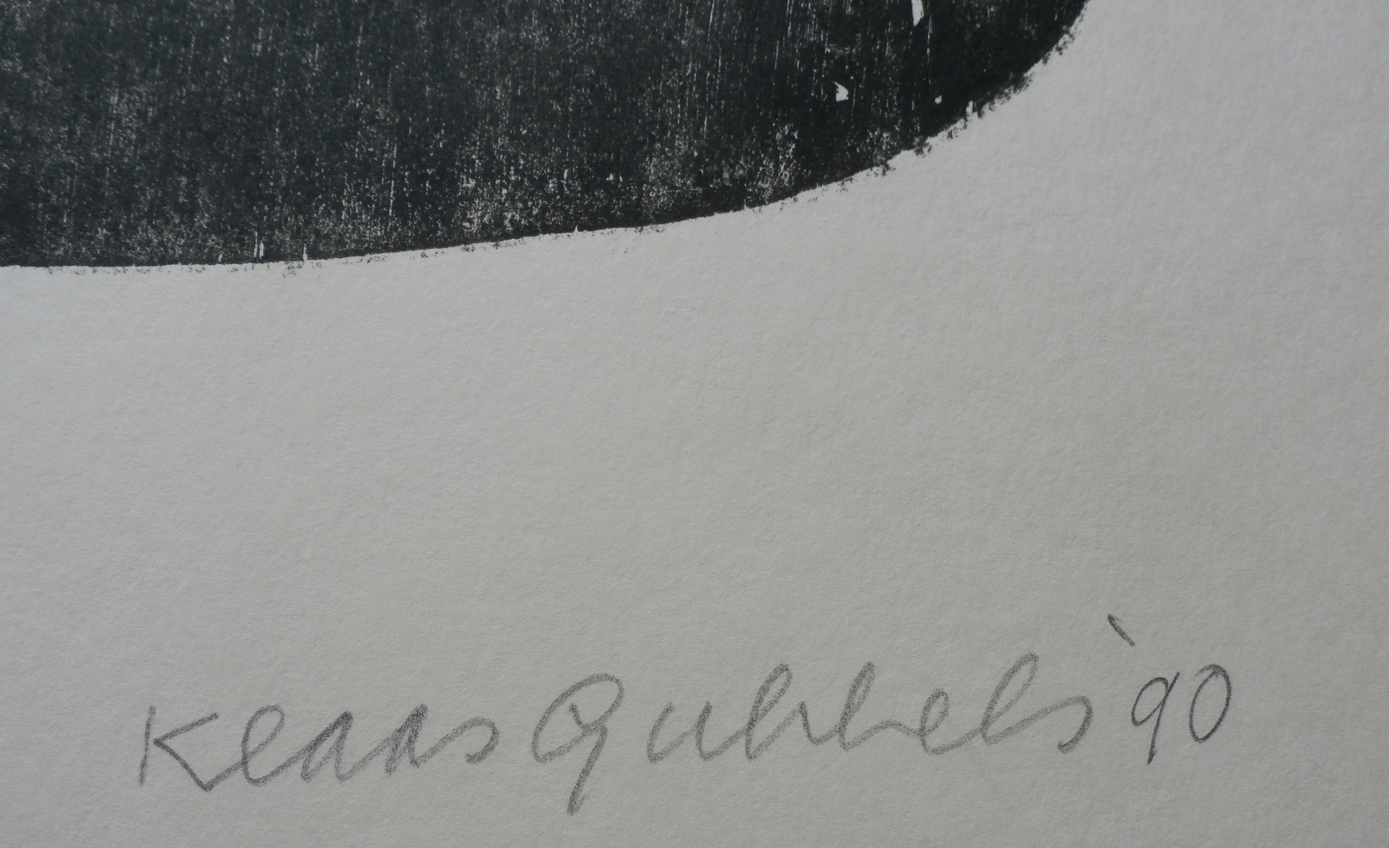 Klaas Gubbels - houtsnede - 1990 kopen? Bied vanaf 395!