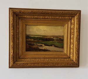 Willem G.F. Jansen - Hollands landschap kopen? Bied vanaf 185!