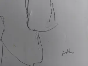 Jan van der Zee - 2 potloodschetsen kopen? Bied vanaf 40!