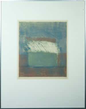 Thea Figee - Monotype, Zonder Titel - Ingelijst verkocht voor € 35!