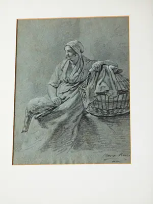 Otto de Boer - Gemengde Techniek - Ganzenhoedster kopen? Bied vanaf 150!