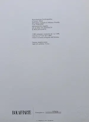 Mimmo Rotella - La Vergine kopen? Bied vanaf 100!