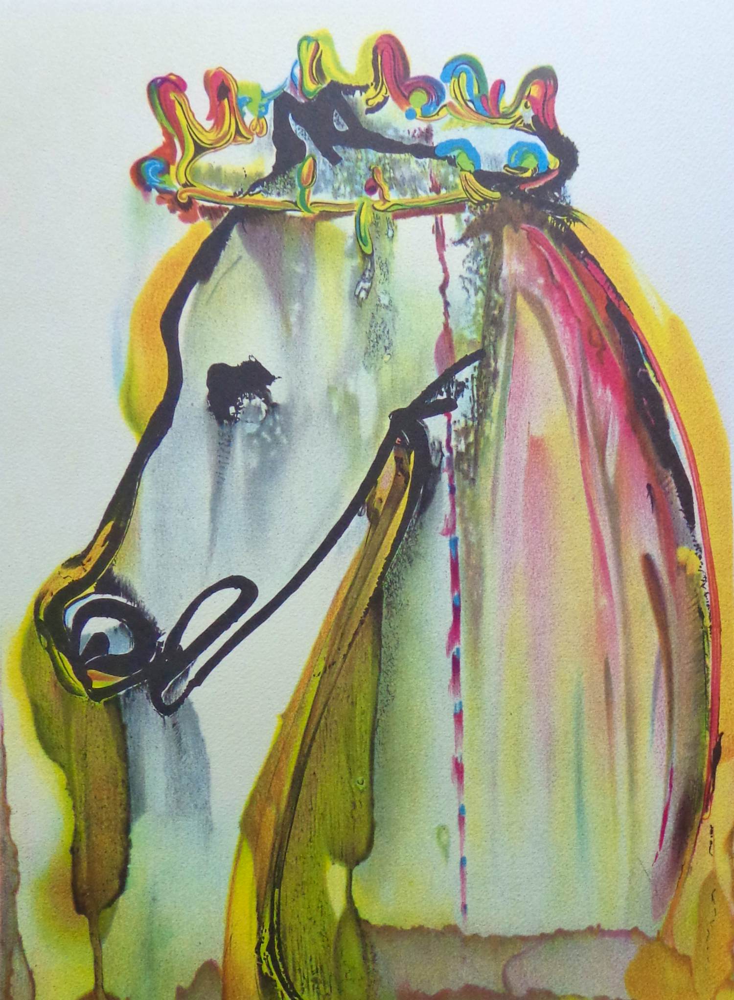 Salvador Dali - LES CHEVAUX DE DALI / KLEURLITHO / 56x36cm / DROOGSTEMPEL / 1983 kaufen? Bieten Sie von 45!