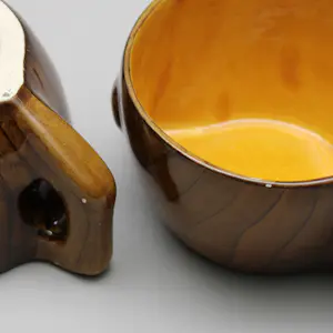 Eugene Grandjean‑Jourdan - "Faux Bois" serviesdeel kopen? Bied vanaf 20!