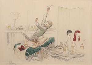 Gaston Hoffmann - Kleurenets, Institute de beaute - Ingelijst kopen? Bied vanaf 120!