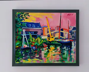 Roland van de Berg - Stadsgezicht Amsterdam, Prinsen-eiland kopen? Bied vanaf 150!