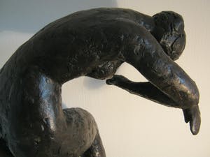 Brons (Onbekend) - Zeer zwaar brons sculptuur van een naakte ballerina kopen? Bied vanaf 300!
