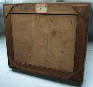 Kor Heemsbergen - Olieverf op paneel, Land voor 2 mensen – ca. 1960 - Ingelijst kopen? Bied vanaf 150!