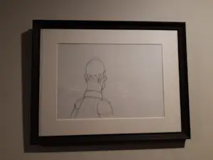 Matt Groening - originele productietekening The Simpsons, Homer, ingelijst + Certificaat kopen? Bied vanaf 90!