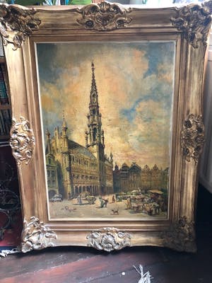 Maurice Flachet - grote markt brussel bloemenmarkt kopen? Bied vanaf 170!