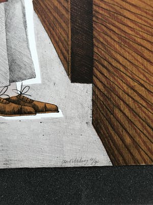 Frank Lodeizen - 2x geen titel en 5 andere werken van 3 andere kunstenaars kopen? Bied vanaf 100!