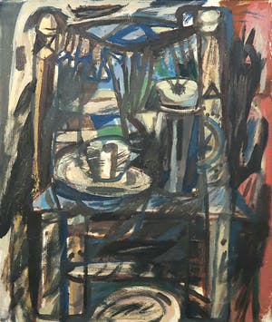 Elga Eymer - Olieverf op doek, Compositie I - Ingelijst kopen? Bied vanaf 100!