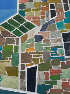 Willy Rams - Huis Boom Beest - Olieverf op paneel kopen? Bied vanaf 25!