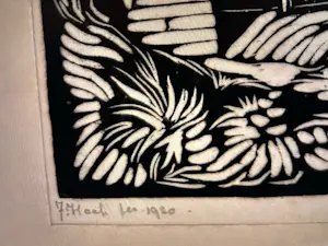 Johan Haak - Houtsnede op papier van Johan Haak "Watermolen" kopen? Bied vanaf 50!