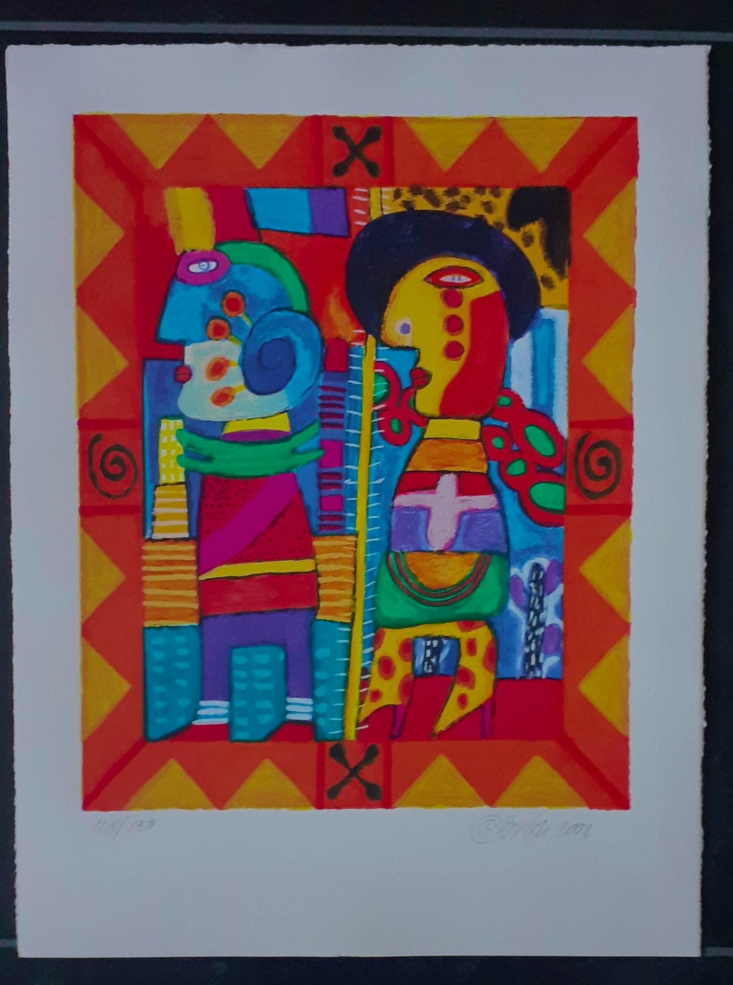 Buy Clemens Briels - Kleurrijke zeefdruk op geschept papier? Bid from 115!