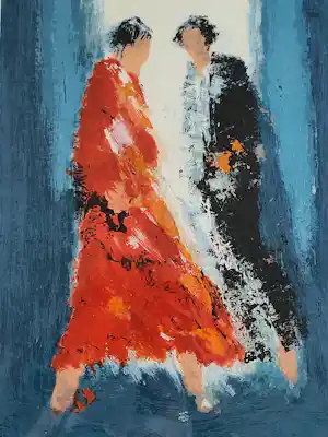 Wil Willemsen - Red Dress. kopen? Bied vanaf 75!