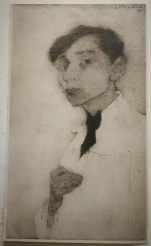 Jan Mankes - Zelfportret. Heliogravure. kopen? Bied vanaf 1!