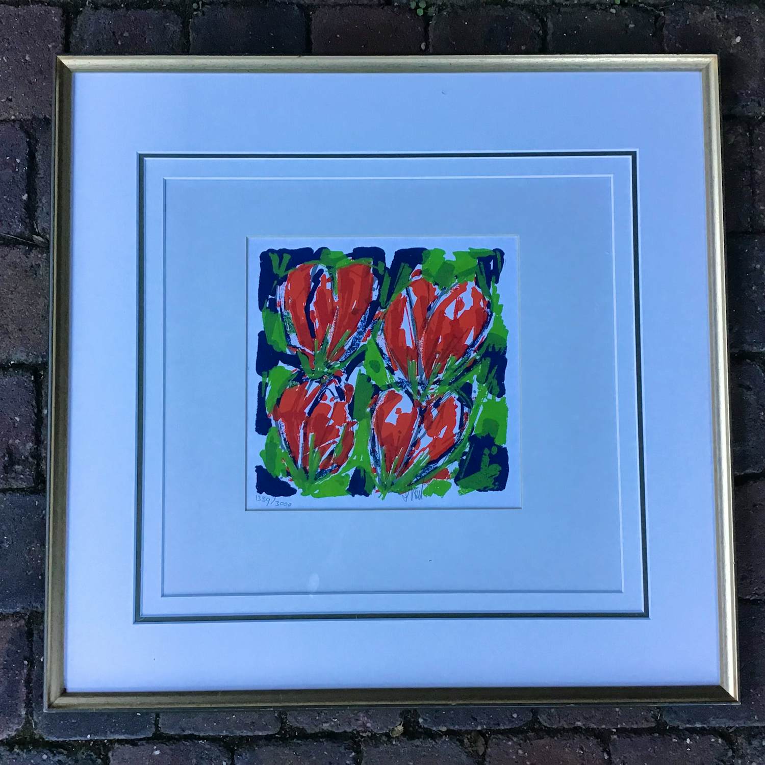 Ad van Hassel - Rode Tulpen. kopen? Bied vanaf 40!