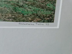 Annemarie Petri - Magnifieke gemengde techniek (o.a.collage) "de Krijger" - handgesigneerd -1999 kopen? Bied vanaf 20!