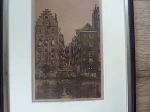 Cornelis Brandenburg - Twee etsen van de Etser van de Amsterdamse grachten. kopen? Bied vanaf 79!