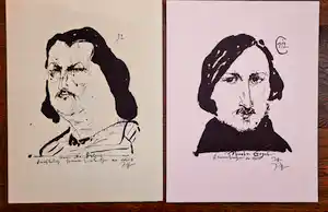 Horst Janssen - 16 Dichterportraits - handsigned verkauft für € 315!