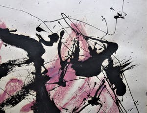 Anton Heyboer - Abstracte voorstelling krachtige heldere sprankelende schildering kopen? Bied vanaf 300!