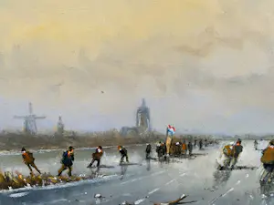 L. van Vugt - IJspret in de polder. kopen? Bied vanaf 200!