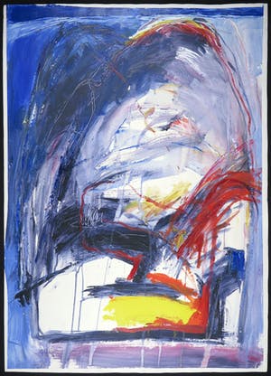 Franscz Witte - Gemengde techniek op papier, Abstract Z.T. (Groot) kopen? Bied vanaf 1!