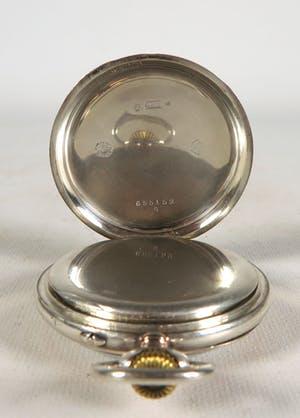 IWC - (Rosé verguld) zilver, Zakhorloge met houder en stamboekje kopen? Bied vanaf 850!