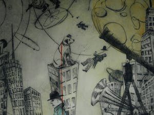 Margit Willems - Zeer grote ingelijste ets , When you dance, you do not Tango – 1989 - nr. 5 / 7 kopen? Bied vanaf 100!