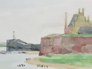 Jos van den Berg - Haven- en stadsgezicht van Veere - Aquarellen kopen? Bied vanaf 50!