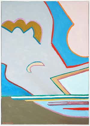 Paul Overhaus - Olieverf op doek, Wadden - Ingelijst verkocht voor € 80!