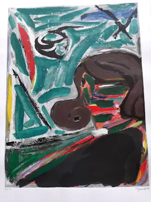 Alphons Freijmuth - Zeefdruk, Jannie kopen? Bied vanaf 35!