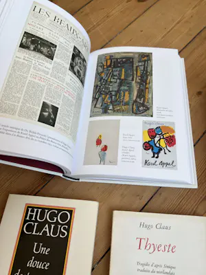 Hugo Claus - Set van 4 boeken: Hugo Claus Imagier + Bozar catalogus + Thyeste + Cobra Roman kopen? Bied vanaf 75!
