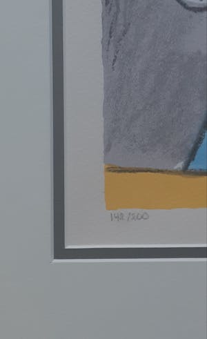 Corneille - Laatste keer " Visage et Oiseau bleu ". Zeer fraai ingelijst!! kopen? Bied vanaf 155!