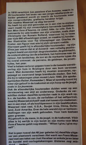 Frans Masereel - Ik houd van zwart en wit kopen? Bied vanaf 75!