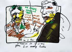 Herman Brood - Zeefdruk: Paddo's verkocht voor € 150!