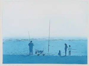 Lucie Meulendijks - Ets en aquatint, Een late zomeravond - Ingelijst kopen? Bied vanaf 1!