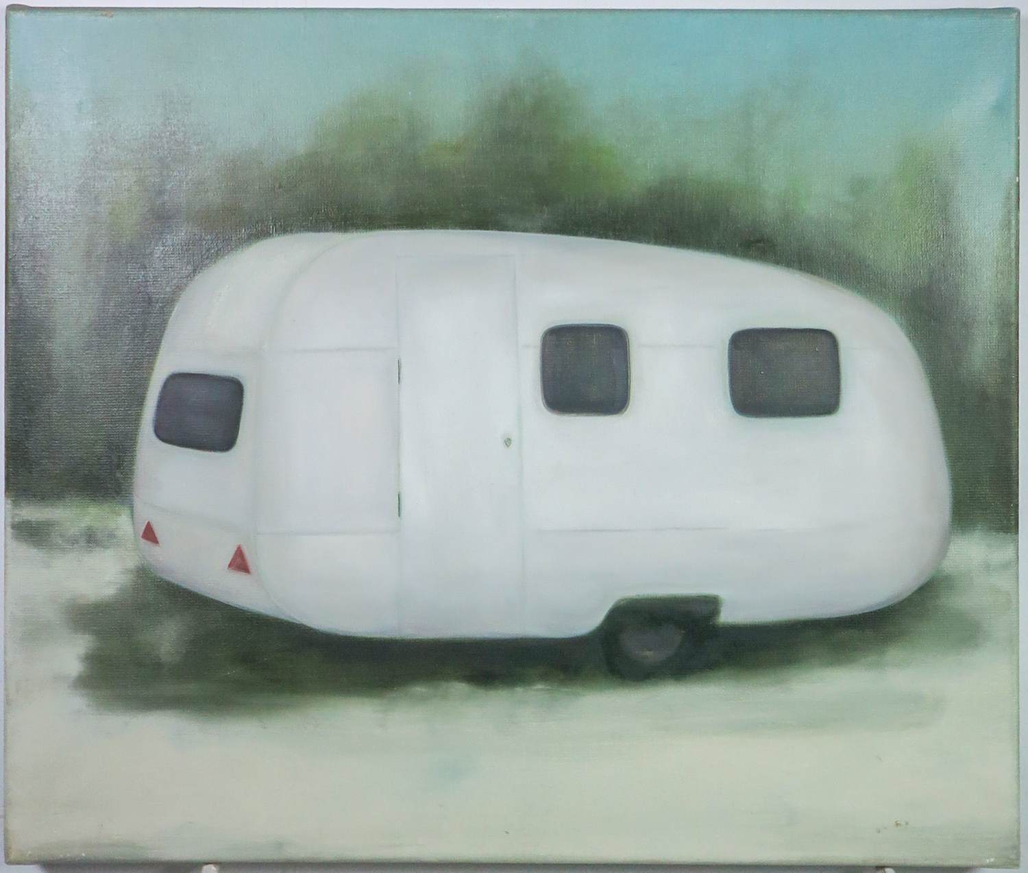 Elsa Hartjesveld - Olieverf op doek, Caravan kopen? Bied vanaf 200!