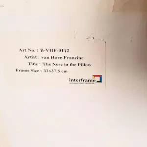 Francine van Hove - Lithografie auf Büttenpapier "The Nose the Pillow" Passepartout Rahmen kopen? Bied vanaf 90!