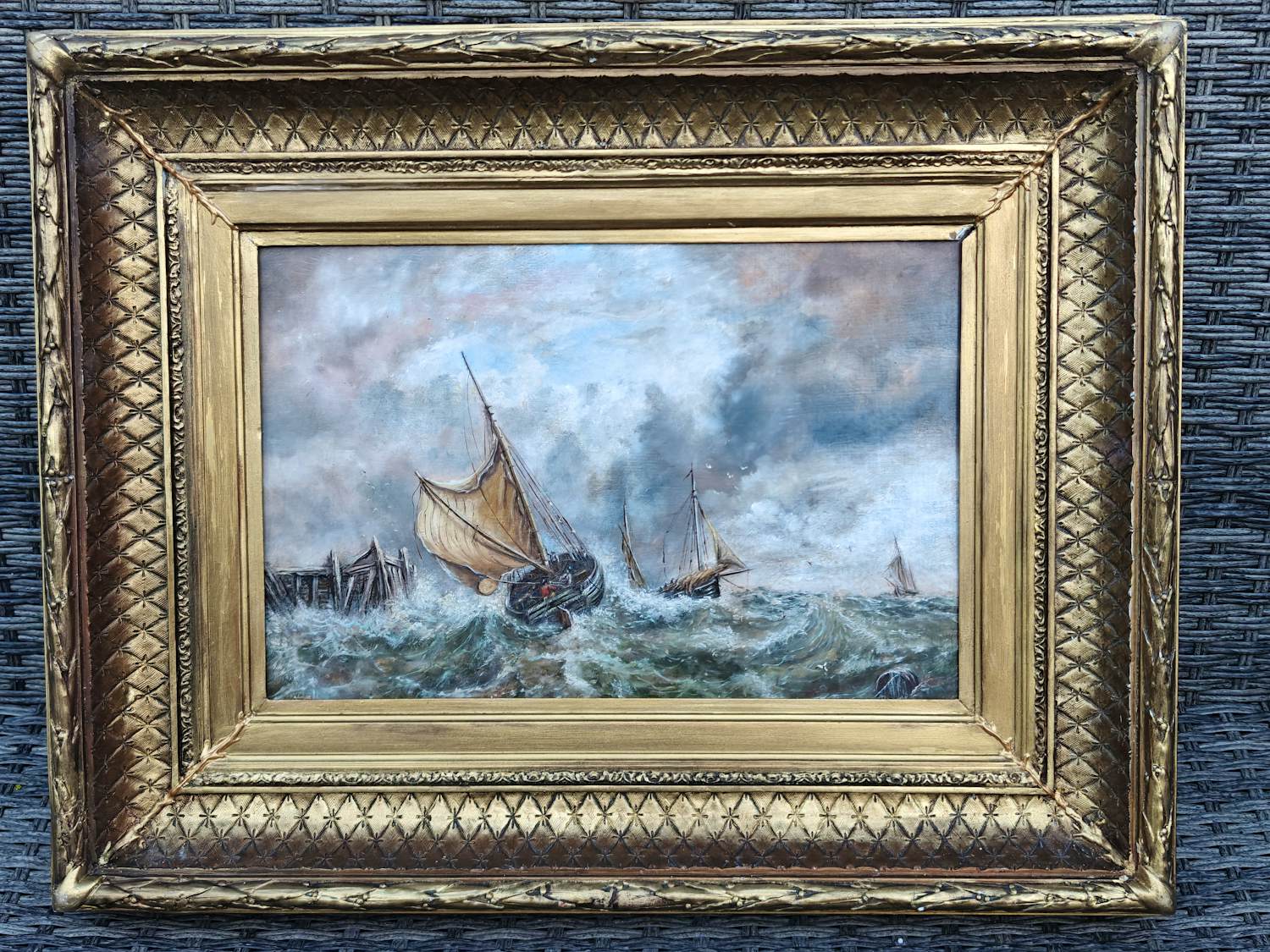 Edward Henry Eugene Fletcher - Schepen op ruig water kopen? Bied vanaf 200!